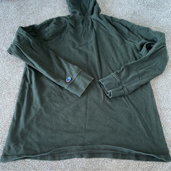 Champion - Army Olive Green Champion Hoodie - Large - Picture 3 of 3